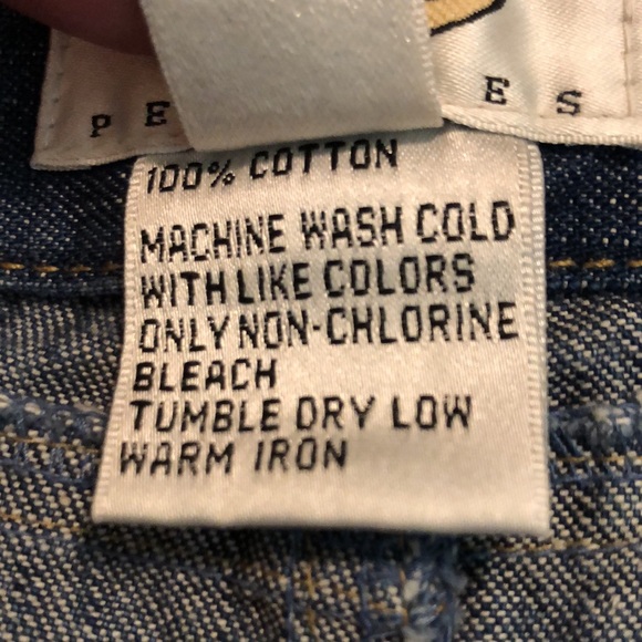 Vintage TALBOTS Size 6 petite Denim 100% Cotton Flat front 2 Pockets Skirt NEW - Picture 16 of 16